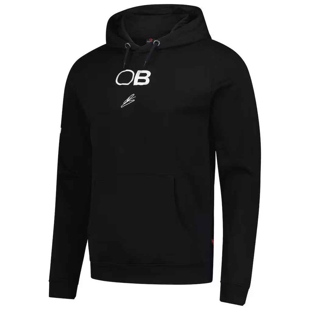 Men's Ollie Bearman Black Haas F1 Team 2025 Fan Wear Hoodie