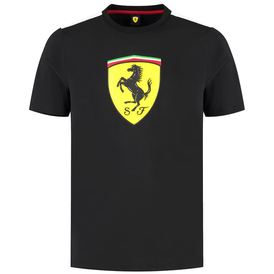 Scuderia Ferrari Puma Large Shield T-Shirt - Black